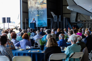 Bob Franklin speaks at Fate Came Calling book launch party